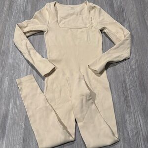 Cream Jumpsuit